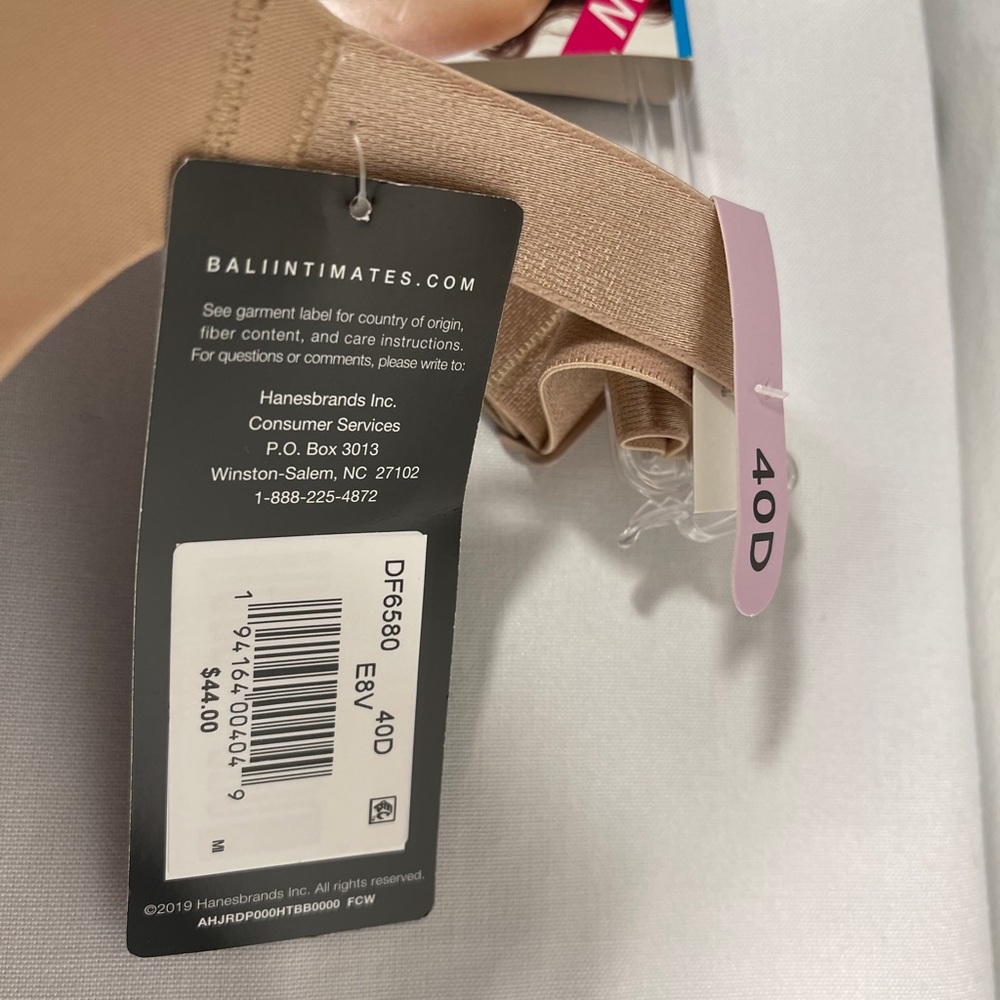 Lot Of 2 NEW BALI Convertible Bra Underwire 40D - Picture 5 of 8